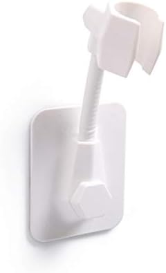 Adjustable Wall-Mounted Shower Holder for Bathroom White