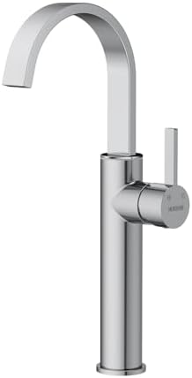 Premium Vessel Sink Faucet Hurran Brushed Nickel Modern Bathroom Fixtures
