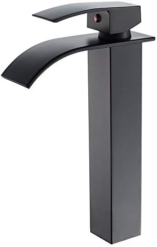 VOTON Vessel Sink Faucet Matte Black Stable Waterfall Durable Stylish