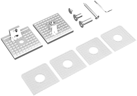 Bathlink Polished Chrome Glass Clamp