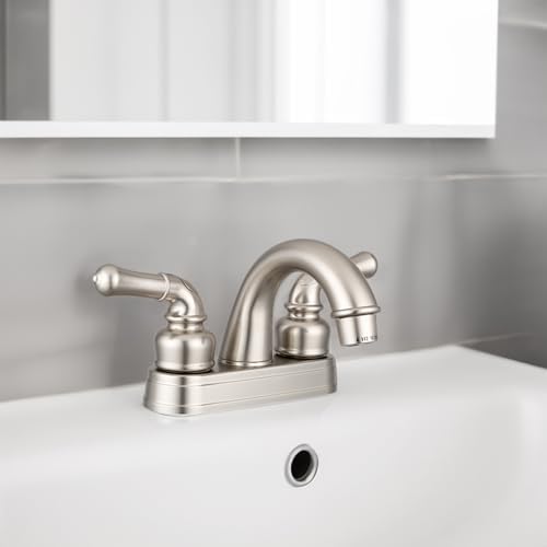 Dura Faucet DF-PL620C-SN RV - Smooth Turning 2-Lever Faucet
