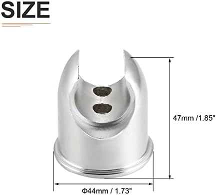 DTGN 2-Pack Silver Tone 173x185 Shower Head Holders