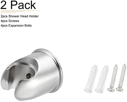 DTGN 2-Pack Silver Tone 173x185 Shower Head Holders