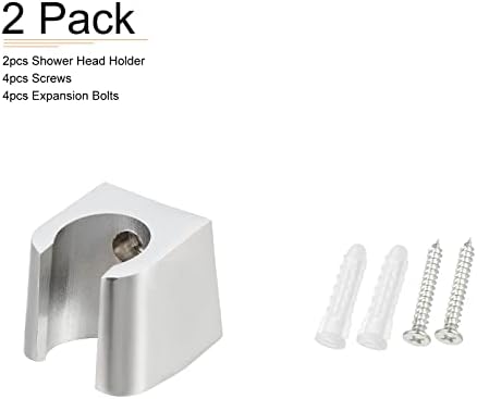 Silver Tone 122x13 Shower Head Holders for Bathroom Setup
