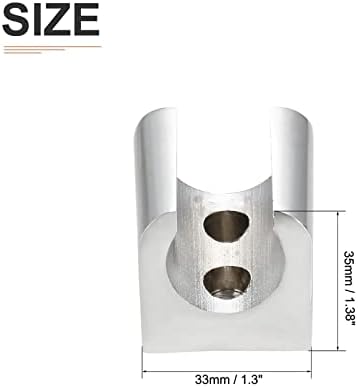 Silver Tone 122x13 Shower Head Holders for Bathroom Setup