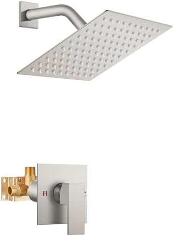 Airuida Stainless Steel Rain shower Faucet Set