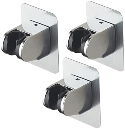 Artibetter 3-Piece Adjustable Shower Head Bracket Holder-Rack for Bathroom
