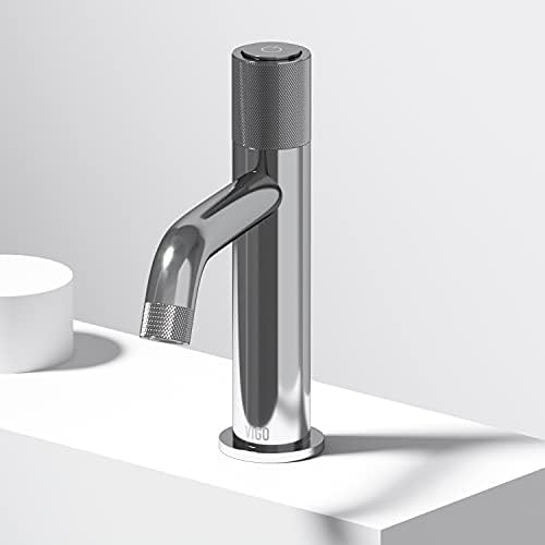 VIGO Apollo Chrome Single Hole Touch Faucet for Bathrooms