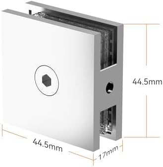 Bathlink Polished Chrome Glass Clamp