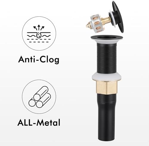 KES Black Bathroom Faucet