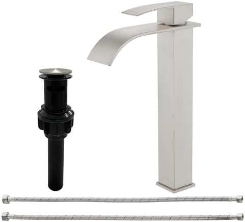 Vessel Sink Faucet with Pop-Up Drain