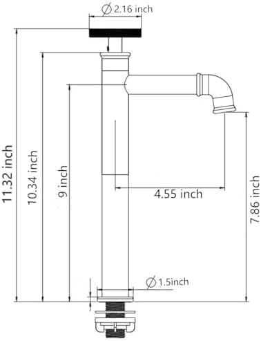 Vessel Sink Faucet for Above Counter Basis Bowl Sink