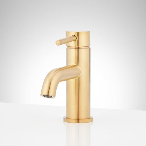 Signature Hardware 483874 Lexia Single Hole Bathroom Faucet gold
