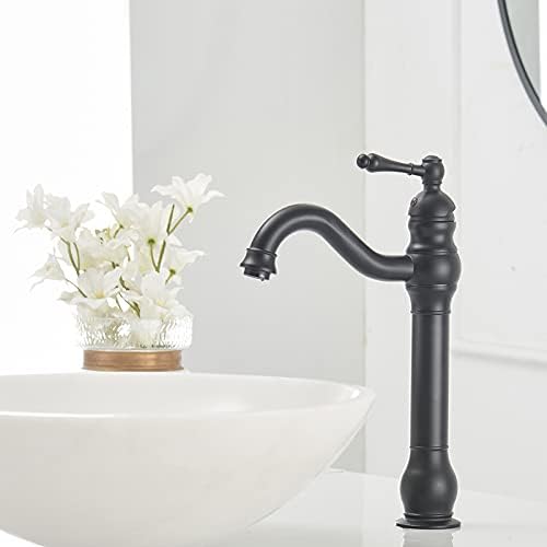 Black Vessel Faucet for Bathroom
