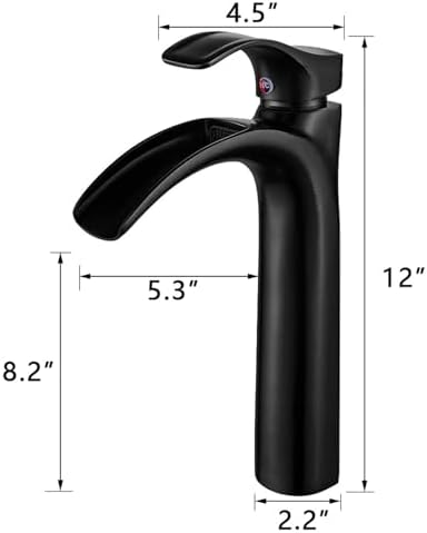 Matte Black Vessel Sink Faucet