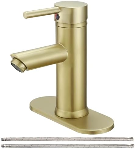 Greenspring Brushed Gold Bathroom Faucet No Drip Adjustable Temperature Elevate Your Bathroom Experience