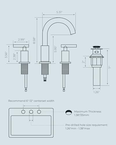 FORIOUS 3-Color LED Touch Faucet