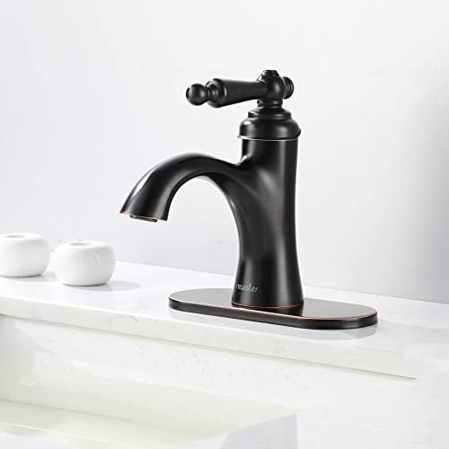 Newater Single-Handle Oil Rubbed Bronze Brass Bathroom Faucet