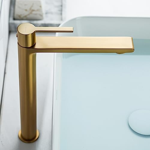 Casta Diva Tall Vessel Sink Faucet for Gold