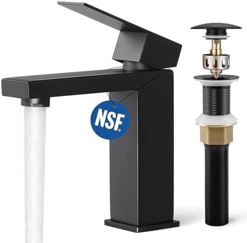 KES Black Bathroom Faucet
