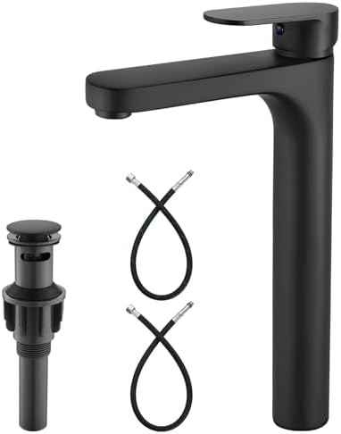 Modern Black Vessel Sink Faucet