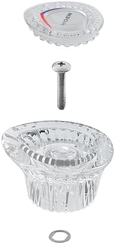 Moosen Chateau Collection Faucet Knob Kit Chrome White