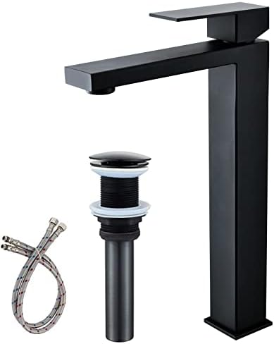Matte Black Vessel Sink Faucet for Modern Bathroom Design