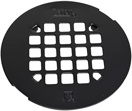 Oatey 4-14 in Round Snap-in Shower Strainer Matte Black