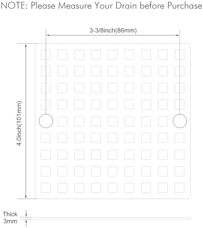 4 Brushed Nickel Shower Drain Cover
