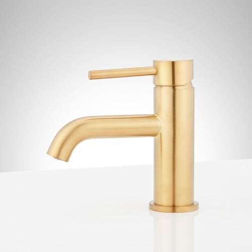 Signature Hardware 483874 Lexia Single Hole Bathroom Faucet gold