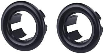 ARCORA 2-Piece Sink Overflow Ring Matte Black