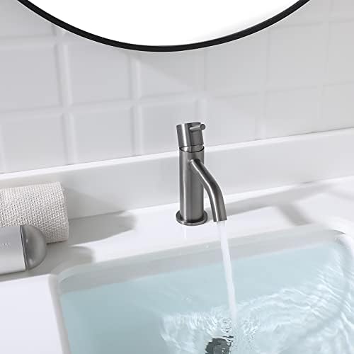 EZANDA Brass Single-Handle Bath Faucet