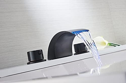 Luxury Bathroom Faucet with 3-Color LED Lighting