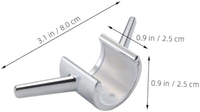 2pc No Drill Shower Hooks for Towels Loofahs