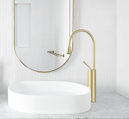 Brilliance 3D Brushed Gold Bathroom Faucet