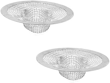 Lechay Stainless Steel Bath Drain Hair Catcher 2pc