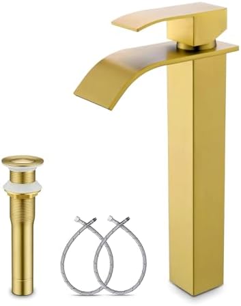 Sturdy Gold Vessel Sink Faucet