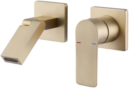 Wall-Mounted Bathroom Faucet 180 Rotatable Solid Brass Faucet