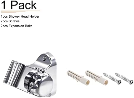 Sturdy Shower Head Holder - Silver Tone