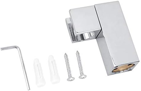 Restokii Home Copper Handheld Shower Holder Square Bracket 360-Degree Fixing