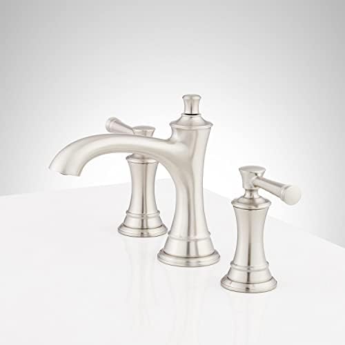 Signature Hardware Beasley 12 GPM Widespread Bathroom Faucet with Polished Nickel