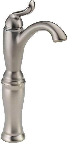 Delta Faucet Linden Vessel Sink Faucet Single Hole Brushed Nickel Diamond Seal Technology