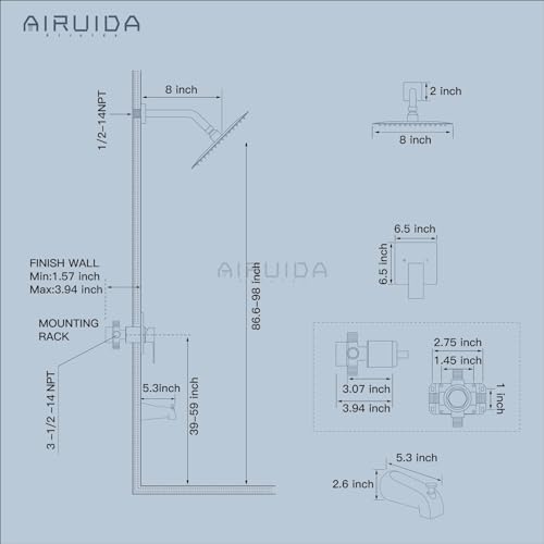 Rainfall Shower Head Experience Luxurious Showers with Precision Comfort