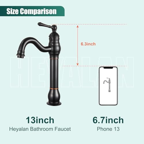 Adjustable 360 Vessel Sink Faucet Brass Oil Rubbed Bronze
