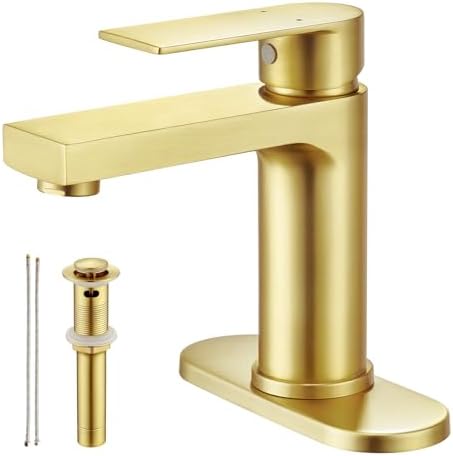 Brushed Gold Faucet Single Handle