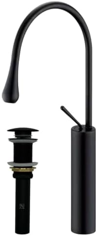Matte Black Touch-Spacious Vessel Faucet