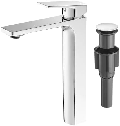 VOTON Tall Bathroom Sink Faucet Solid Brass with Easy Installation