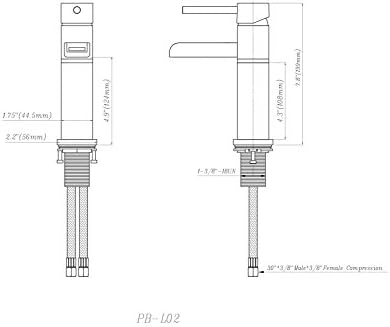 Modern Touch Faucet with Satin Nickel Finish