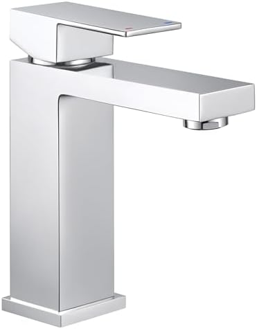 Luxury Lead-Free Brass Bathroom Faucet cUPC Certified Chrome Finish