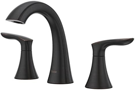 Pfister Weller 8-Inch Tuscan Bronze Bathroom Faucet Modern Durable Low-Maintenance